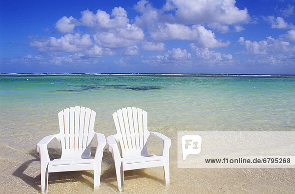 Schönheit  Stuhl  Strand  weiß
