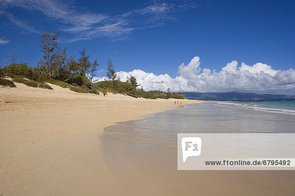 Wolke  Strand  waschen  Himmel  Ozean  Sand  Hawaii  Maui
