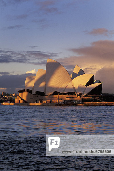 beleuchtet Wohnhaus Wärme spät Nachmittag Australien New South Wales Oper Sydney