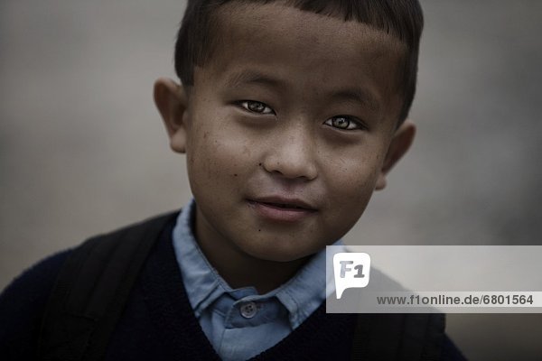 Pokhara  Nepal  Portrait Of Orphaned Boy