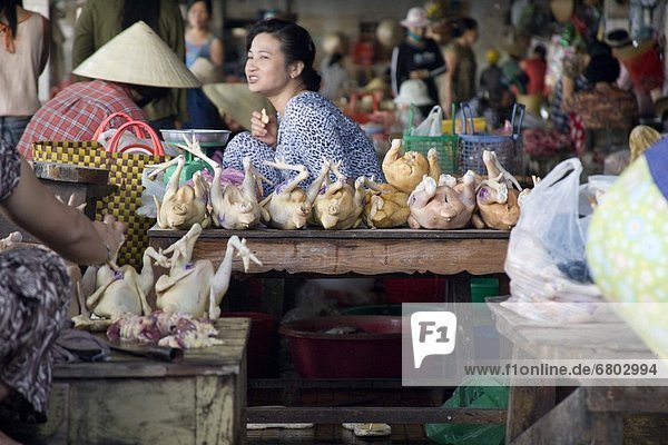 Vendors Selling At An Open Air Market  Hoi An Vietnam