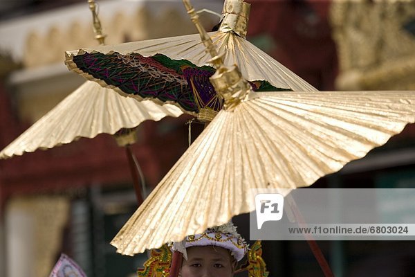 Ceremonial Parasols  Shwedagon Pagoda Rangoon Myanmar