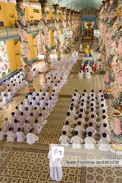 Congregation Of Cao Dai  Tay Nihn Vietnam