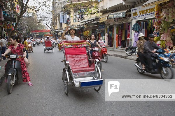 A Busy Street In Vietnam  Hanoi Vietnam