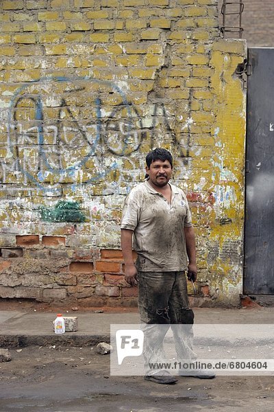 Man On Street  Lima  Peru