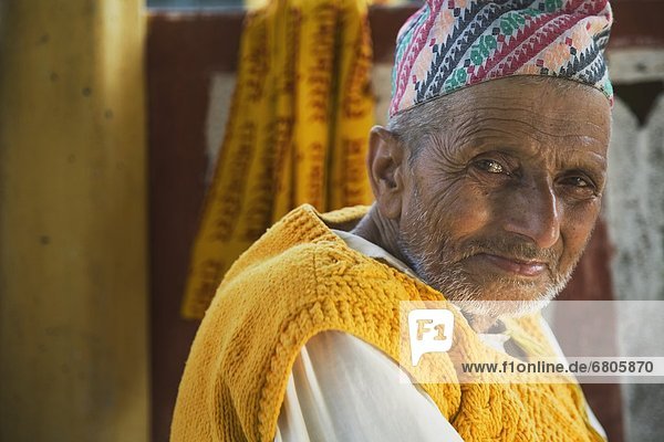 Elderly Hindu Man  Pokhara  Nepal