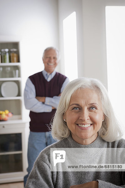 Portrait of smiling senior couple