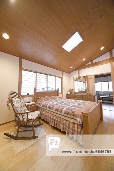 Schlafzimmer japanisch Innenansicht