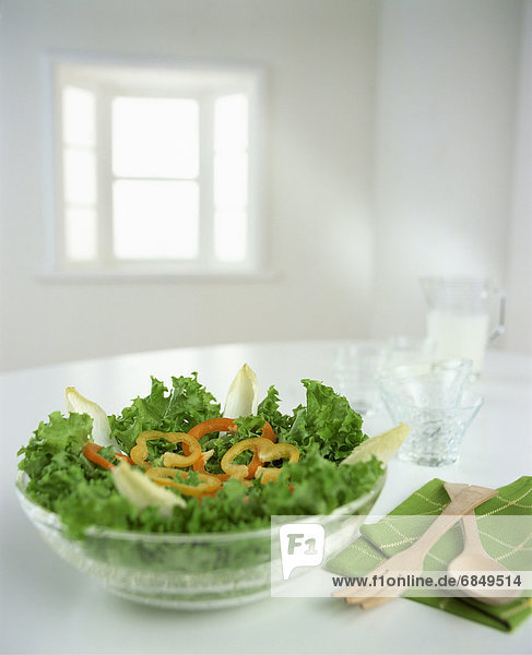 grün Salat Löffel