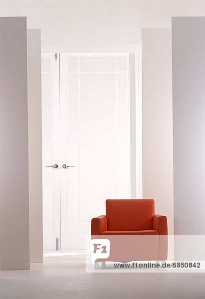 Zimmer Sessel rot modern