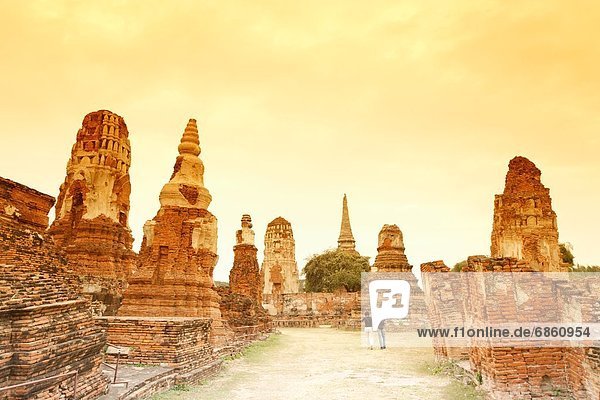 Geschichte  Ruine  Ayuthaya  Thailand