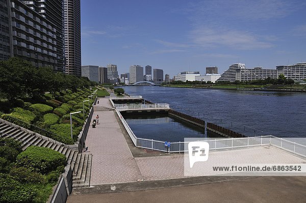 Skyline  Skylines  Tokyo  Hauptstadt  Fluss  Sumida