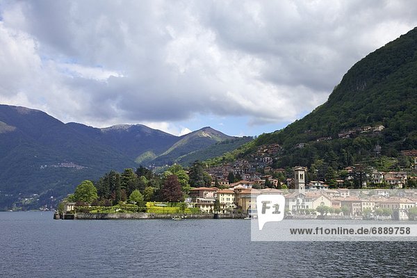 View of Torno in spring sunshine  Lake Como  Lombardy  Italian Lakes  Italy  Europe