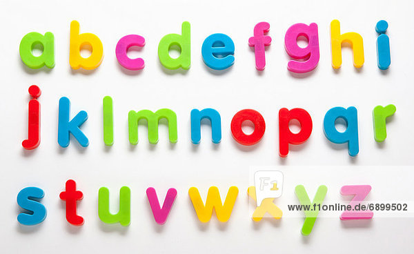 Alphabet fridge magnets