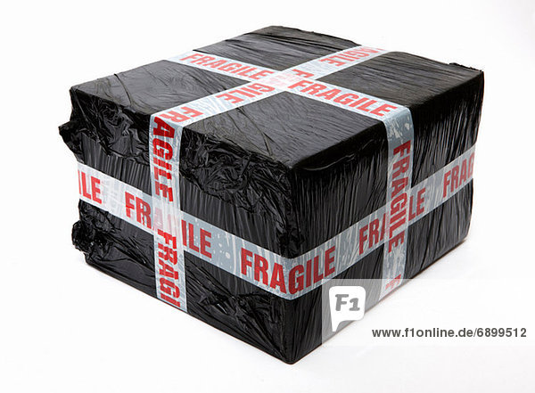 Fragile wrapped package