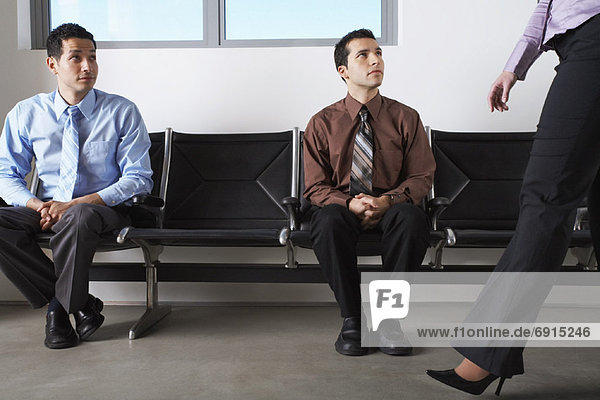 Business People in Waiting Area