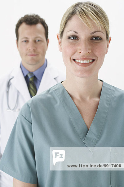 Portrait of Nurse and Doctor