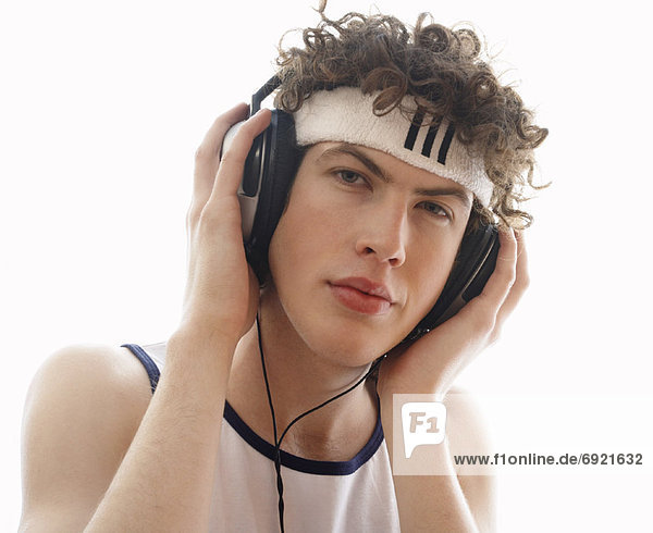 Portrait of Man With Headphones