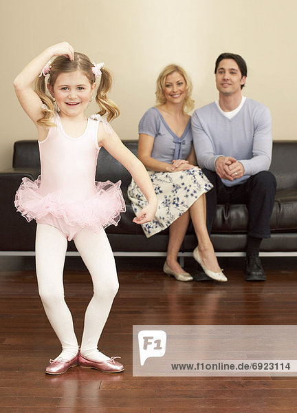 Daughter Dancing For Parents