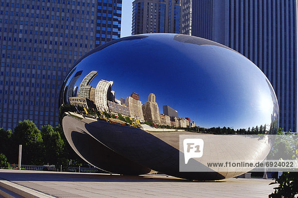 Vereinigte Staaten von Amerika  USA  Chicago  Cloud Gate Sculpture  Illinois