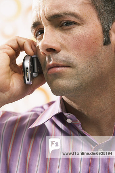 Man Using Cell Phone