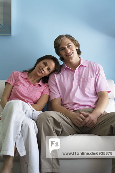 Portrait of Couple on Couch