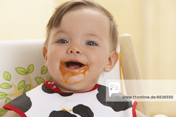 Baby with Food on Face