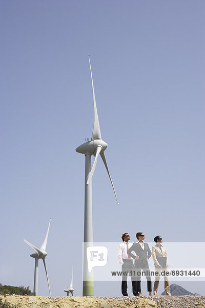 Mensch Menschen Business Windpark