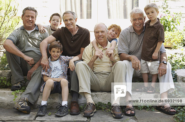 Portrait of Men with Grandsons