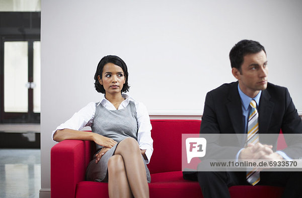 Business People in Waiting Room
