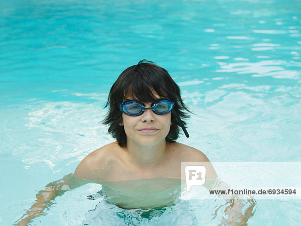 Boy in Swimming Pool