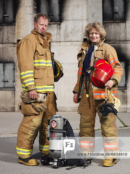 Portrait von Feuerwehrmännern