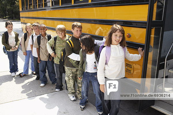 Children by School Bus