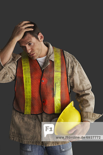 Porträt von Bauarbeiter