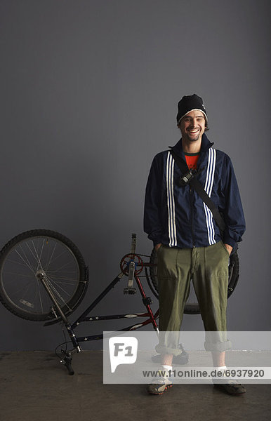 Portrait  Fahrrad  Rad  Kurier