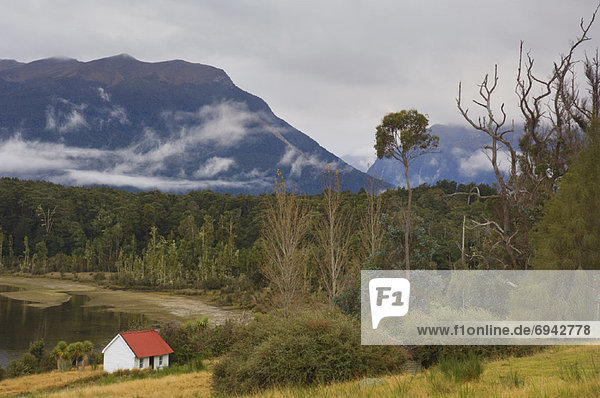 Hütte neuseeländische Südinsel Neuseeland