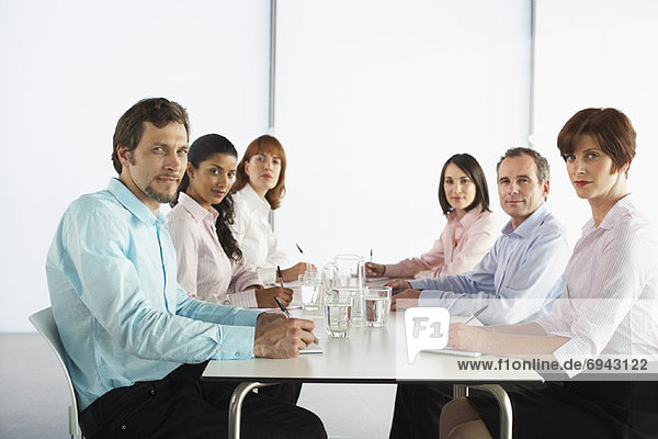 Business People at Boardroom Table