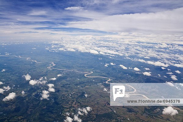 nahe  Fluss  Ansicht  Luftbild  Fernsehantenne  Bogota  Kolumbien