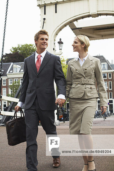 Business People Walking Together  Amsterdam  Netherlands