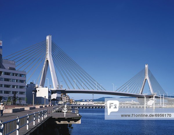 Aomori bay bridge  Aomori Prefecture  Honshu  Japan