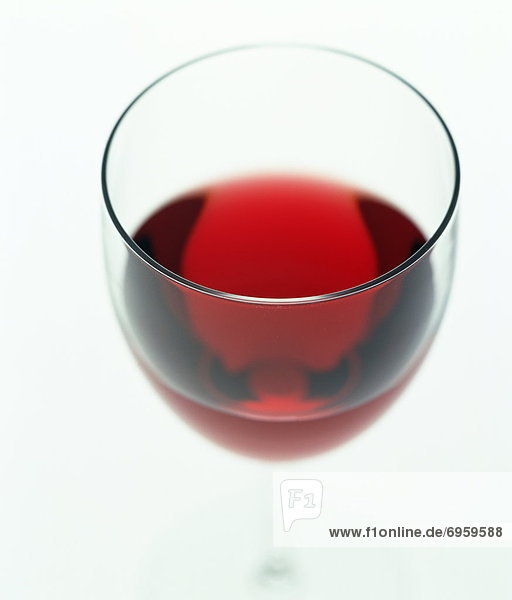 Red wine in a wineglass