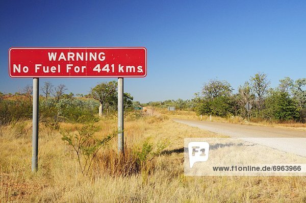 Straßenschild  Australien  Northern Territory