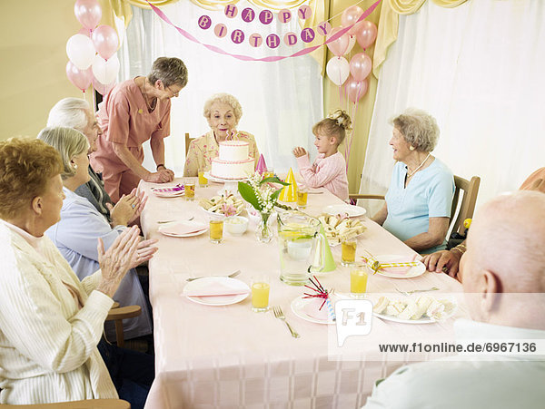 Birthday Party at Seniors Residence