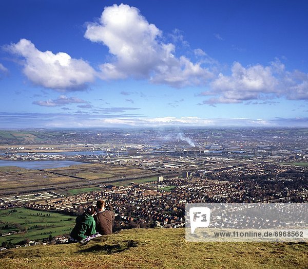 Belfast  Hauptstadt  sitzend  Ansicht  Irland