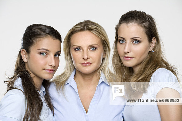 Portrait of Mother and Daughters