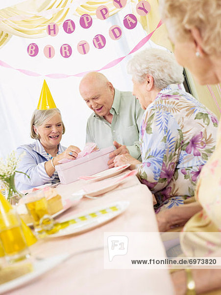 Birthday Party in Retirement Home