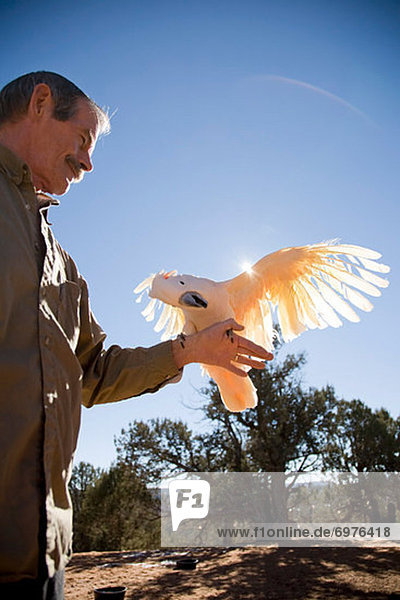 Mann  Freundschaft  halten  Tier  Erfolg  Kakadu  Utah