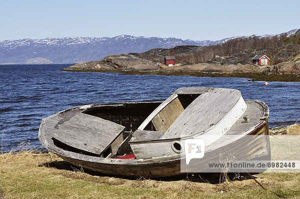 Wasserrand rennen Boot Norwegen
