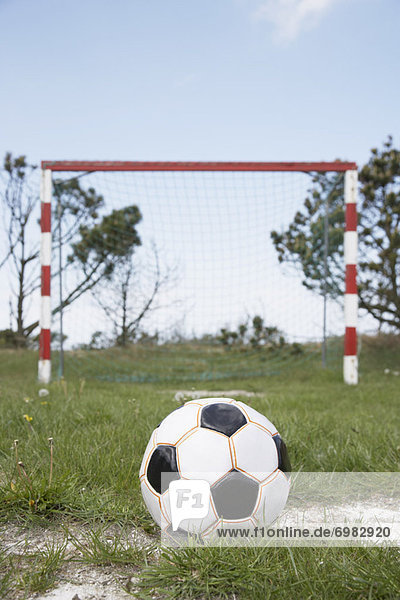 Dänemark frontal Netz Fußball Ball Spielzeug Skagen Jütland Nordjütland