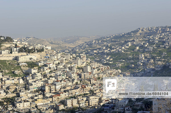 Jerusalem Hauptstadt Großstadt Süden Ansicht vorwärts Naher Osten Israel alt